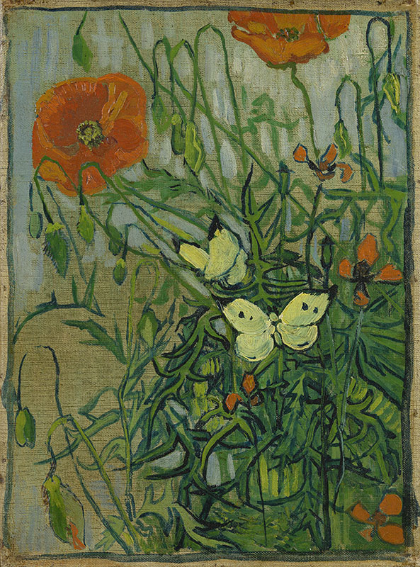 Vincent-van-Gogh-Vlinders-en-klaprozen